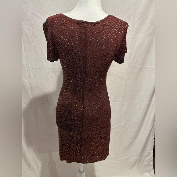 Vintage sexy Mini Dress with gorgeous copper sparkle - Picture 2 of 3
